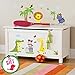 Animal Safari Jungle Vinyl Wall Decal for Kids Bedroom playroom - Decorative Art Stickers for Baby Girl Boy Wall Decor - Nursery Wall Stickers [24 Art clings] - Wall Decals for Boy - with Gift!