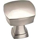 Amerock | Cabinet Knob | Satin Nickel | 1-1/4 inch (32 mm) Length | Stature | 1 Pack | Drawer Knob | Cabinet Hardware
