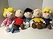 Peanuts Charlie Brown Snoopy Characters Set of 5 Include Schroeder, Lucy, Sally, Linus and Charlie Brown