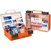 American Red Cross Officially Licensed Product, 25 Person First Aid Kit, 118 Piece Emergency Medical Supplies to Clean &amp; Treat Minor Injuries, Hard Case Box for Home, Business, Job Site, Car