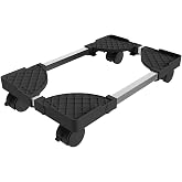 Hovadova Computer Tower Stand, Adjustable Length &amp; Width, Fits Most PC | PC Floor Stand for Carpet, Mobile CPU Holder with 4 Locking Caster Wheels, PC Riser Fits Office, Gaming