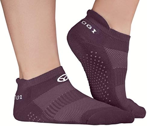 ORGANIC YOGA Non-Slip Yoga Socks - One Size - Dark Raspberry