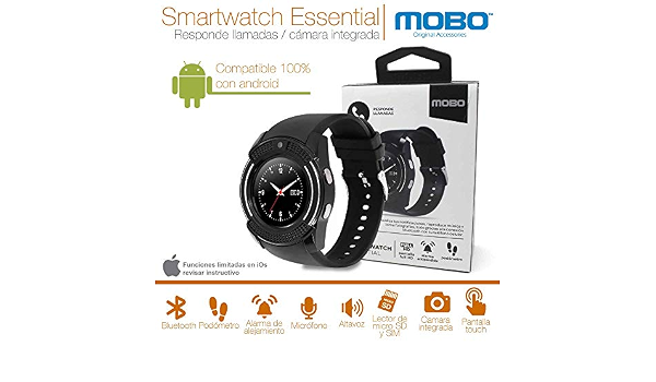 Mobo Smart Watch Reloj Camara Bluetooth PODOMETRO : Amazon.com.mx:  Electrónicos
