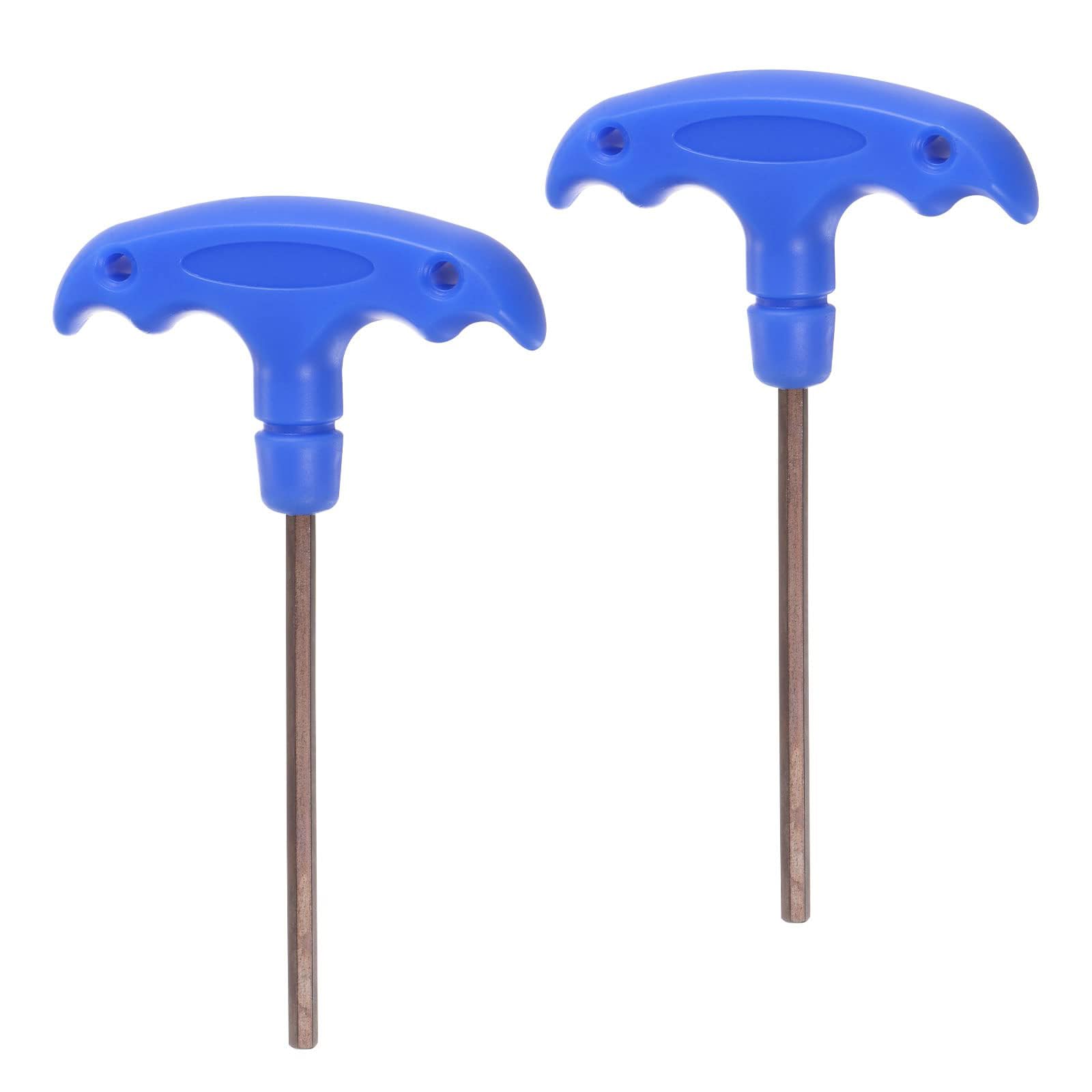 Unifizz H4 T-Handle Hex Key Wrench 4mm S2 Steel Allen Key Spanner Repair Tool 5 Pcs