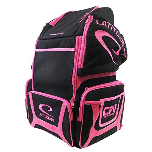 Latitude 64 DG Luxury E3 Black/Pink Backpack Disc Golf Bag - Thumbnail 3