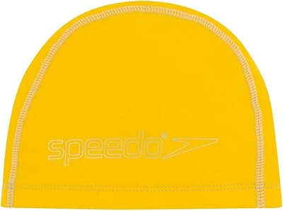 Speedo Unisex Youth Pace Swimming Cap Yellow One Size Kids Swim