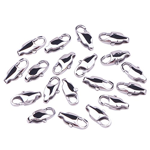 100pcs Stainless Steel Lobster Claw Clasps - Jewelry Making
