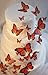 3D MONARCH Butterfly Cake Topper Kit Multi-Sized 30 Butterflies