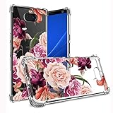 Sony Xperia 10 Plus Case,Sony Xperia 10 Plus Floral Case for Girls Women Shock-Absorption Flexible TPU Rubber Soft Silicone for Sony Xperia 10 Plus(Purple Flower)