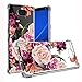 Sony Xperia 10 Plus Case,Sony Xperia 10 Plus Floral Case for Girls Women Shock-Absorption Flexible TPU Rubber Soft Silicone for Sony Xperia 10 Plus(Purple Flower)