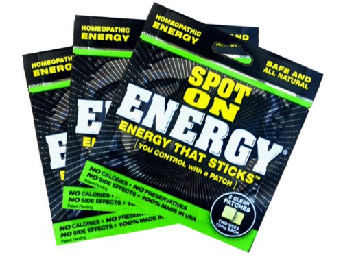 ALL NATURAL Spot On Energy - 36 Pouches (72 Patches) 5 Hour Energy