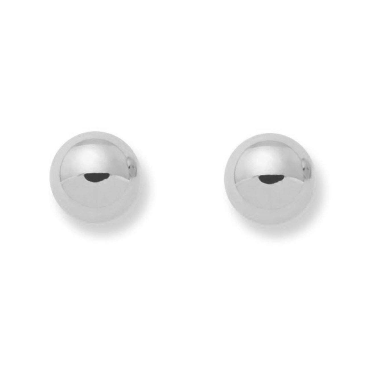 Monde Petit AG-0022 4mm Girls'/Babies’ Plain Ball Earrings