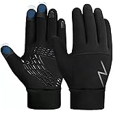 YukiniYa Kids Gloves Winter Boys Girls Gloves Warm Touchscreen Water Repellent Anti-Slip with Reflective Stripe for Children Teen 2-18 Years