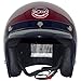 Core Vintage Open Face Helmet (Wine, Medium)