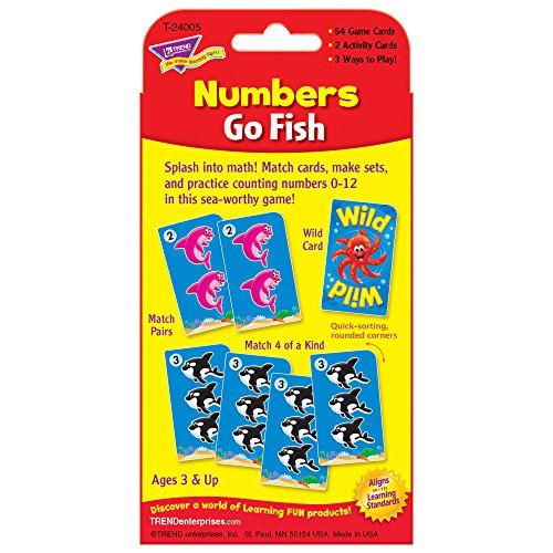 Numbers Go Fish Challenge Cards