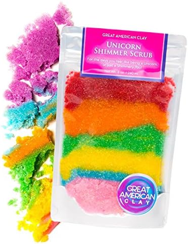 Unicorn Shimmer Sugar Body Scrub Fun &amp; Unique Gift under $25 perfect for women and teens 100% FUN, BUFF YOUR BOD! Your skin will LOVE IT! Infused with Sugar &amp; Oils that exfoliate &amp; polish your skin!