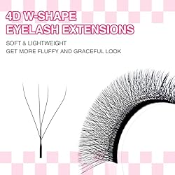 TDANCE W Eyelash Extensions 4D Premade Fans W
