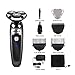 ELEHOT Electric Shaver Razor Wet & Dry 3 in 1 Waterproof Rotary Floating Heads -Gray