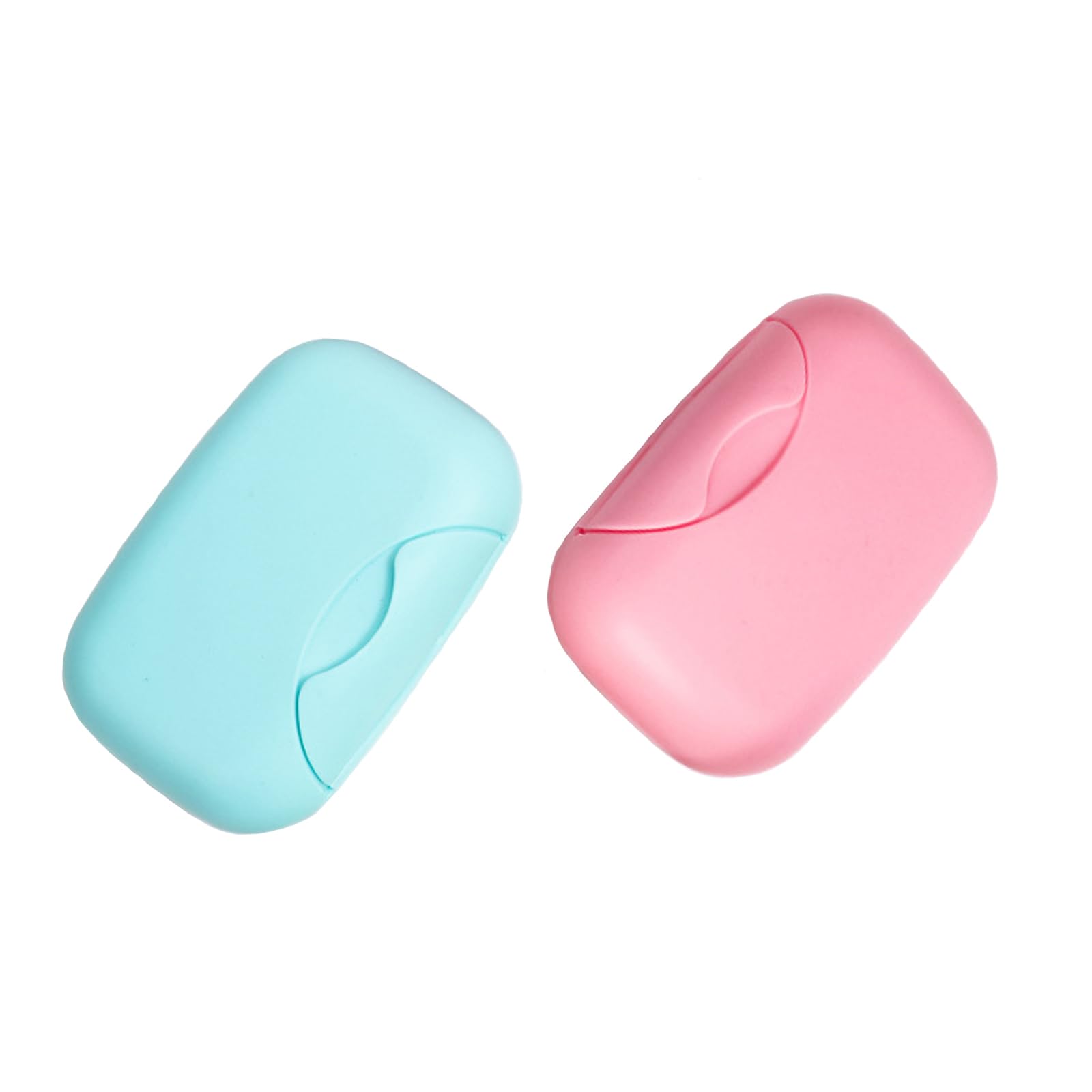 2 Pcs Soap Dish with Lid Travel Soap Case Soap Bar Travel Soap Leakproof Soap Box Container Holder closable Soap Bar Dish Storage for Shower Travel Hiking Bathroom and Camp (pink&blue)