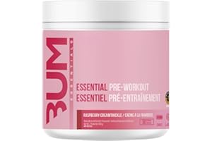 BUM Essential Pre Workout Powder | Chris Bumstead Signature Essential Pre Workout | Caffeine, L-Citrulline, L-Tyrosine, & Bet
