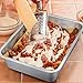 TeamFar Lasagna Pan Set of 2, Brownie Pan Rectangle Cake Pan Stainless Steel, Heavy Duty & Healthy, Easy Clean & Dishwasher safe, Brushed Surface-13 & 10 inch
