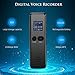 UIUIUS Voice Recorder,Audio Digital Voice Activated Portable Sound Recorder with 560 Hours Rechargeable 8GB Multifunctional for Lectures and Meeting,Long Tape Duration Recording with HD Microphones