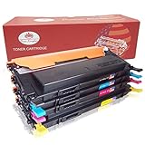 Toner Kingdom Compatible Samsung CLT-K407S CLT-C407S CLT-M407S CLT-Y407S Toner Cartridges for Samsung CLP-320 CLP-320N CLP-321 CLP-325 CLP-325W CLP-326 CLX-3180 CLX-3185 CLX-3185FN CLX-3185FW- 4Pack