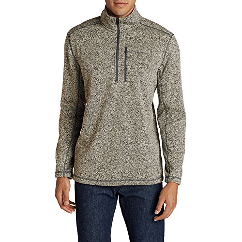 Eddie Bauer Men's Radiator 1/2-Zip, Barley HTR Regular M