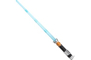 JAZWARES COSTUME PLAY Star Wars Official Halloween Costume Accessory - Light Up Retractable Plastic Saber