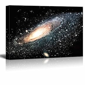 Canvas Prints Wall Art - The Spiral Galaxy | Modern Wall Decor/Home Decoration Stretched Gallery Canvas Wrap Giclee Print. Ready to Hang - 12" x 18"
