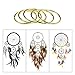 10 Pieces Metal Rings Hoops Macrame Ring for Dream Catchers and Crafts, 2 Inch, 3 Inch, 6 Inch (Gold)