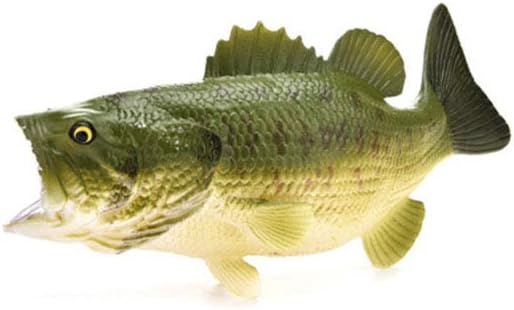 XIMRUI Kids Simulation Sea Animal Modeling Collection Toy Home Decoration S487 green bigmouth bass