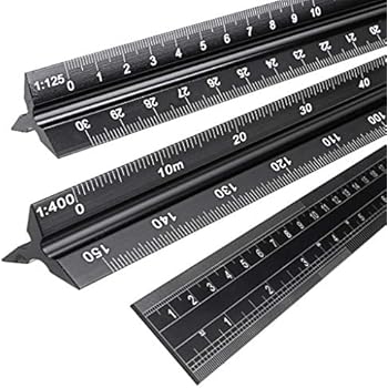 Amazon.com : OwnMy 30CM Solid Aluminum Metric Triangular ...