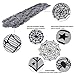 40 PCS Halloween Decorations Set Including Spiderweb Fireplace Mantle Scarf/Black Table Runner/Round Lace Tablecloth/Lamp Shade Cover with 36 PCS Scary 3D Bat Wall Stickers Eve Festive Party Supplies