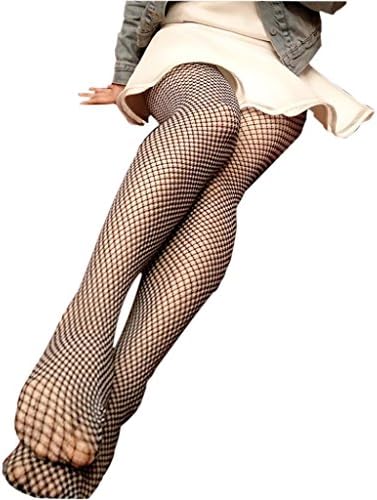 Aogetesi Women Over Knee Thigh High Stockings Tights Fishnet Socks (B)