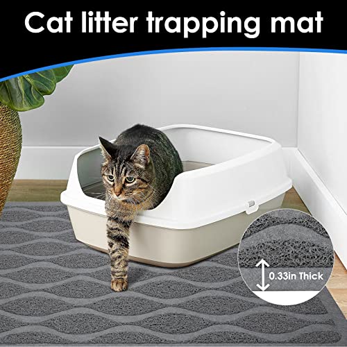 UPSKY Cat Litter Mat, Large Cat Litter Trapping Mat Scatter Control