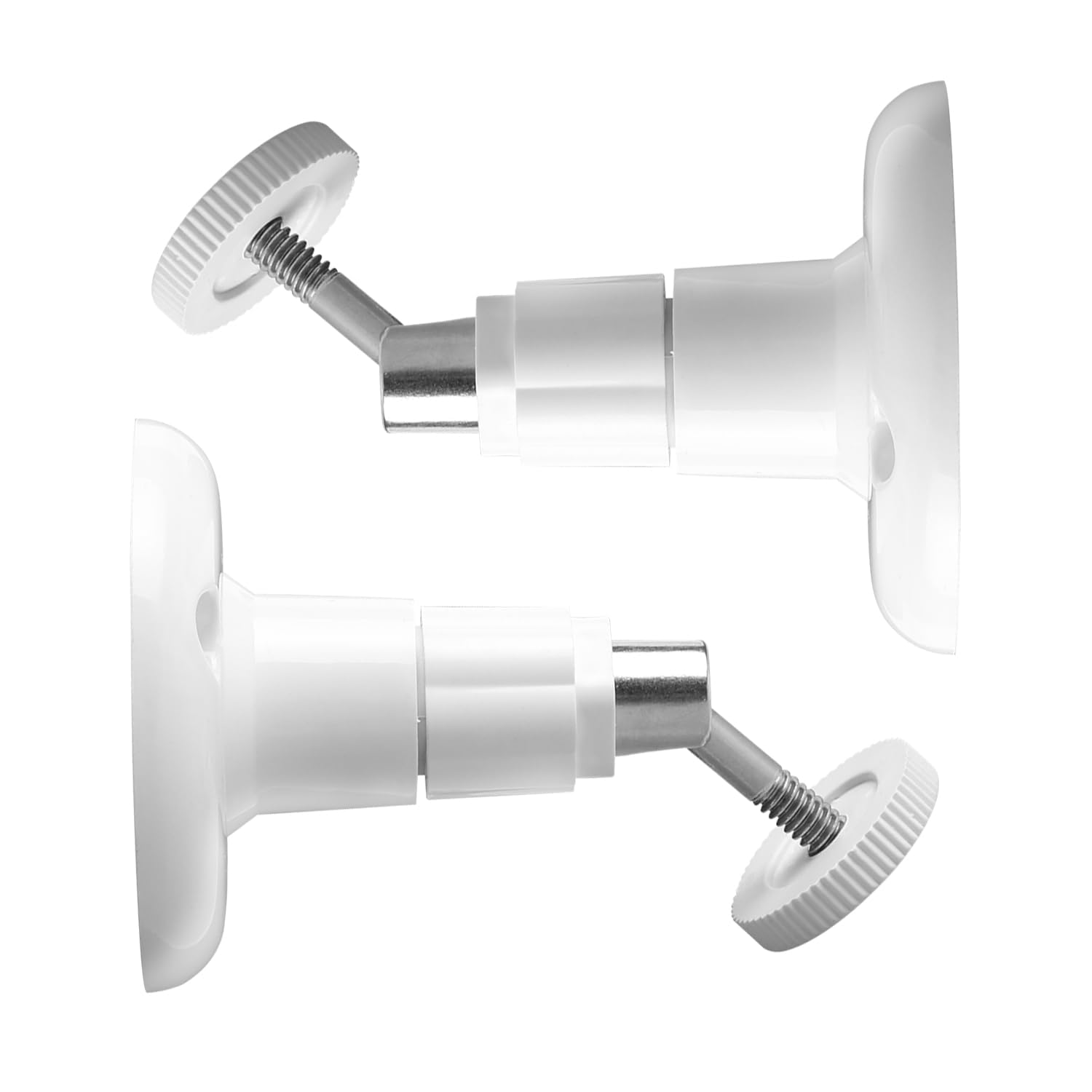 Luckious 2-Pack Surveillance Camera Mounts, Wall Mounts - 360 Degree Adjustable Bracket for Your Ring Surveillance Camera, Easy to install, Secure Your Space (White)