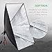 SUNCOO Photo Studio Photography Lighting Kit, Background Support Stand Kit 6.6ft x 10ft, Green Screen with Stand,Umbrellas Softbox Muslin Continuous Light Kit Case Portfolio Video Shooting, 4 Bulbs