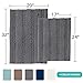 Turquoize Chenille Bathroom Rugs Set Non-Slip Bath Mats for Bathroom Extra Soft and Absorbent Shaggy Bath Mats for Bath Room Floor Indoor Mat for Kitchen/Entryway (20