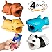 GoWith Animal Bite Cable Protector, Cable Buddies Compatible with iPhone, iPad & Smartphones | Adorable Charging Cable Bites for Extra Protection | Prevent Disconnections | 4-Pack