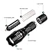 BINWO LED Flashlight Super Bright 2000 Lumen Rechargeable Flashlight, CREE T6 Flashlight with 5 Modes, Zoomable Waterproof Flashlight Torch Light for Hiking, Camping and Outdoor Activities