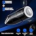 Male Masturbator Cup Electric Adult Sex Toys for Men with 5 Powerful Thrusting Modes and 3D Realistic Vagina Pussy Stroker Masturbation Male Vibrator, 6 Speeds Control 3 Female Sexy Moans