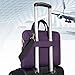 Qishare 11.6 12 inch Laptop Case Laptop Shoulder Bag, Multi-functional Notebook Sleeve Carrying Case With Strap for Notebook Microsoft Surface Pro 6/5/4/3 Macbook Air 11 12(Purple)