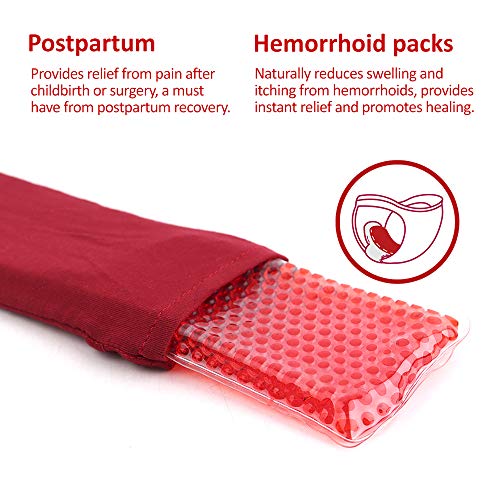 Hilph® Perineal Ice Packs for Postpartum, Reusable Perineal Cold Pack 2 Flexible Gel Packs with