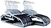 Popular Design Products 50 pc Premium Quality Easy-On Clothes Hangers - Grey with Dark Blue Non-Slip Pads - Space Saving Thin Profile - for Shirts, Pants, Blouses, Scarves - Strong Enough for Coats