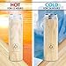 Ecofuse Bamboo Tea Tumbler Thermos for Loose Leaf Tea, Coffee Mug & Fruit Water w/Stainless Steel Infuser 18 oz. Insulated Travel Bottle. Reusable Stainless Steel Metal Straws Leak Proof BPA Free.
