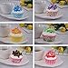 Greatflower Pack of 6 Artificial Cupcake Model Fake Cake,Mixed Colors