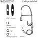 Enzo Rodi ERF7209251AP-10 Modern Commercial Kitchen Faucet With Pull-Down Sprayer,Stainless Steel