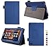 Case for Kindle Fire 7 (5th, 7th and 9th Generation) Tablet - Folio Case with Stand for Kindle Fire 7 Inch Tablet - (Imprint Blue)