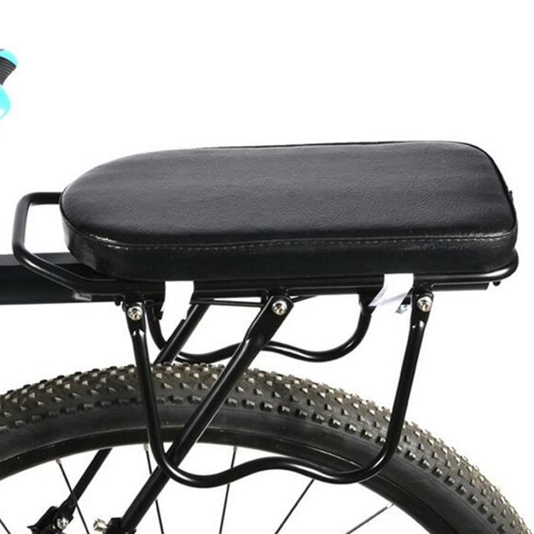 Manned Cushion, Multi Function Manned Cushion Mountain Bike Back Shelf Seat Cushion Manned Comfortable Saddle Children Back Seat Black, Back Seat Saddle